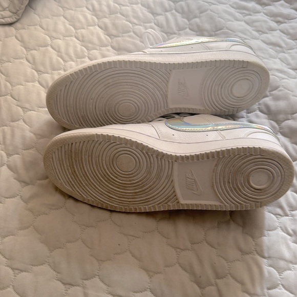 Nike Court Vision white with iridescent. Size 9.5 women’s - Picture 6 of 7